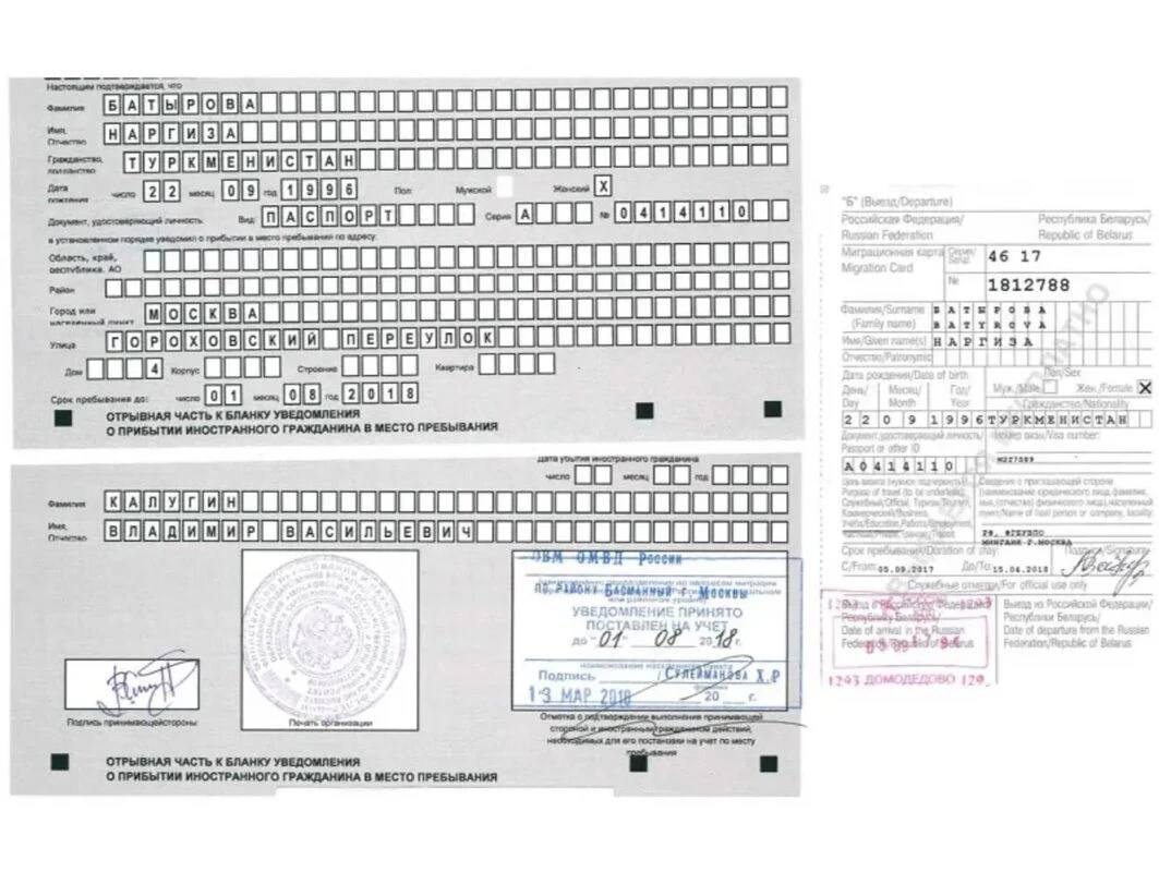 Notificación de registro