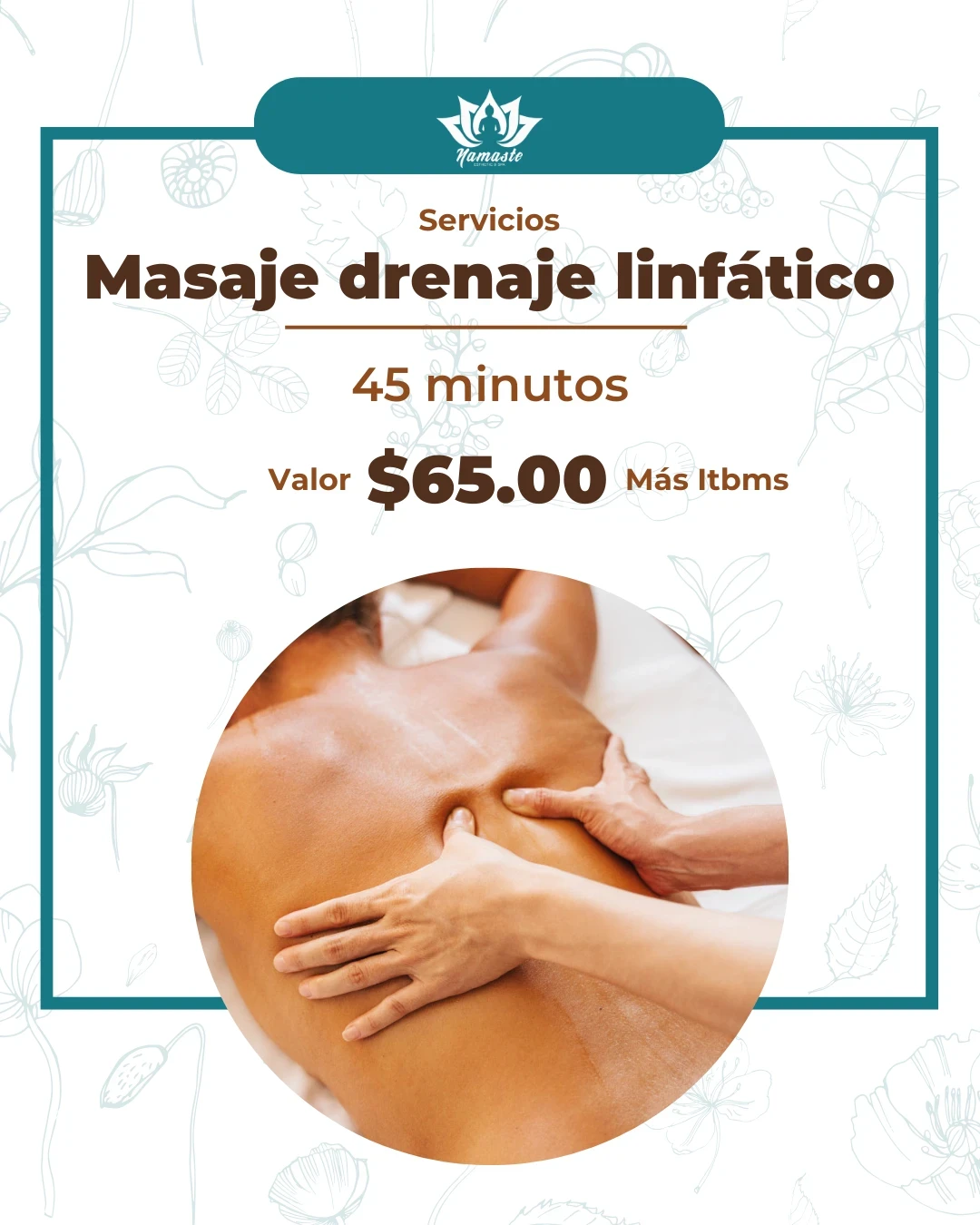 Sesión de drenaje linfático