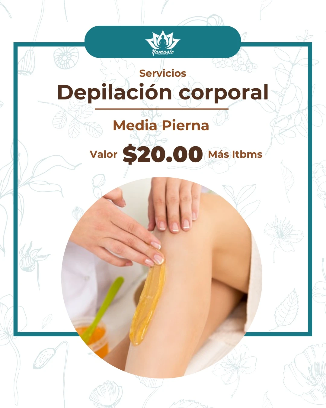 Depilación media pierna