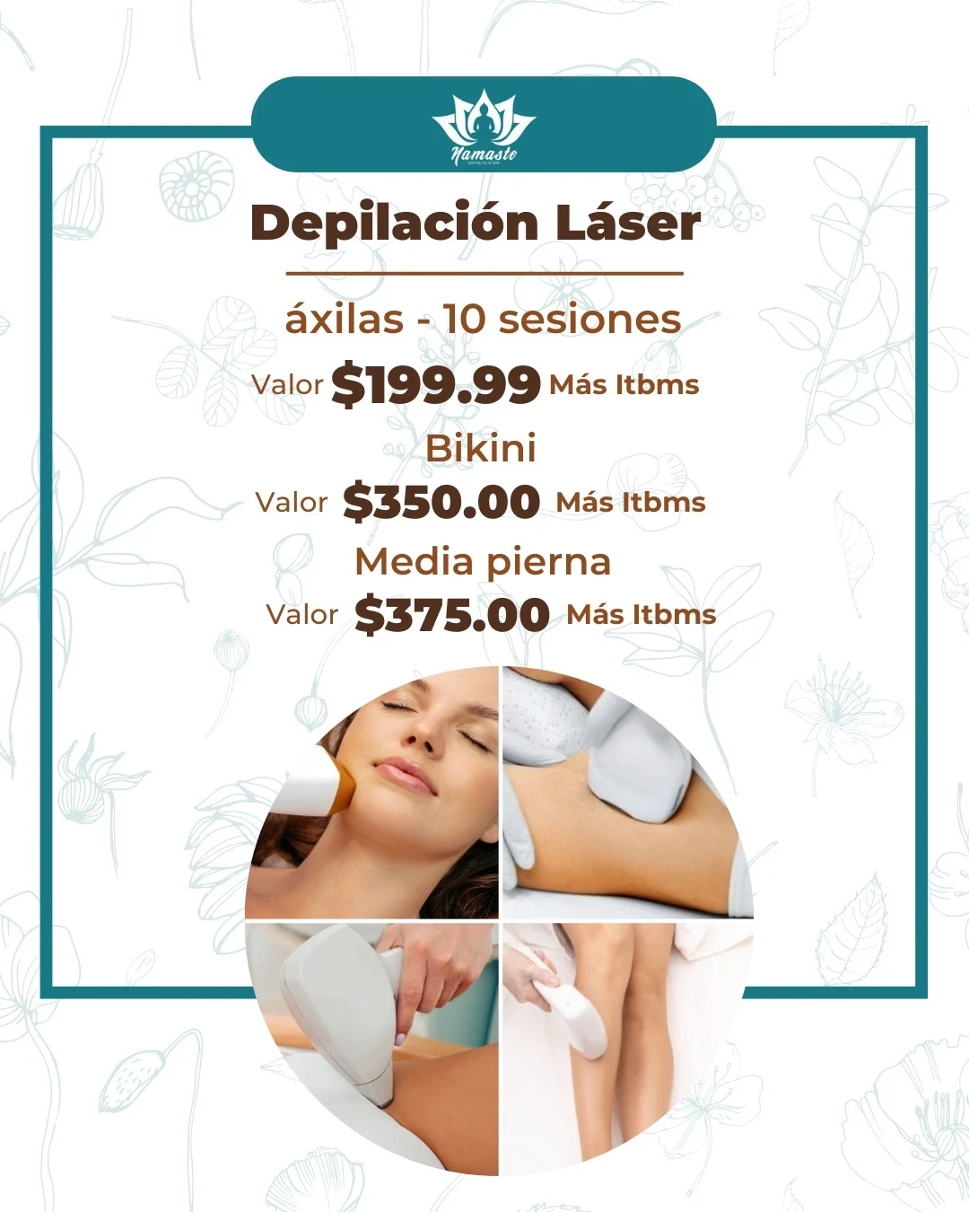 Depilación IPL media pierna (8 Sesión)