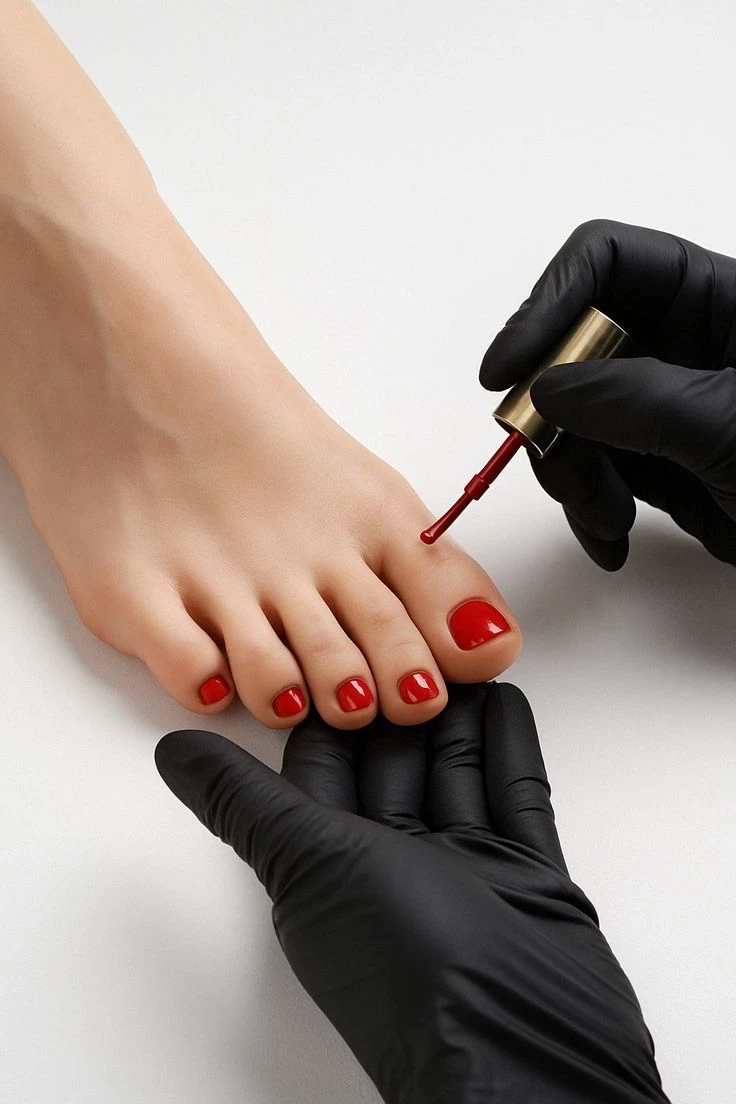 Pedicure con semipermanente