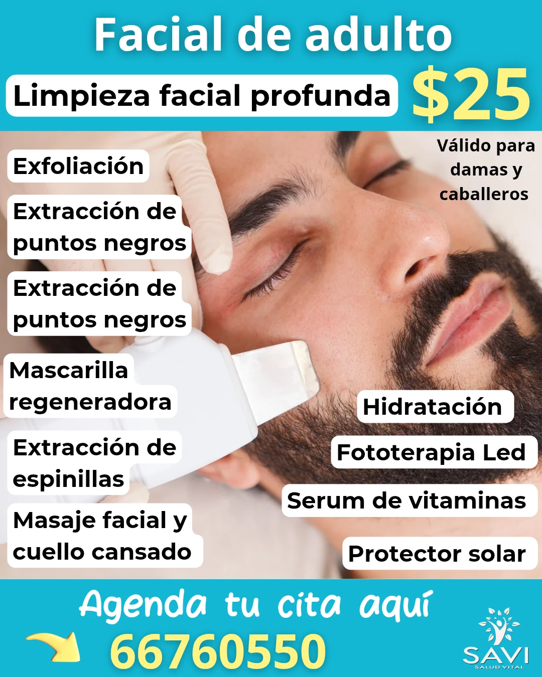 Facial de adulto